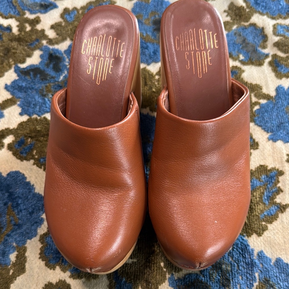 Charlotte Stone Women's Brown Clogs